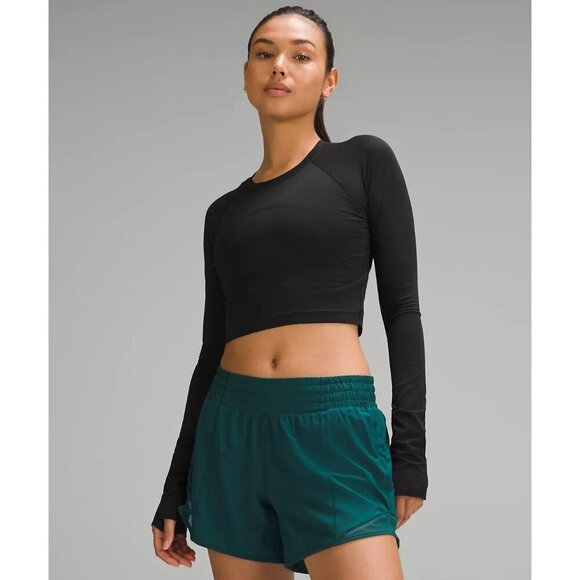 Swiftly Tech Cropped Long Sleeve 2.0 - Black - Picture 1 of 7